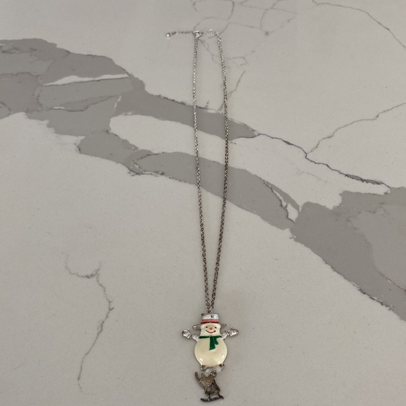Festive Snowman Necklace - Picture 4 of 8